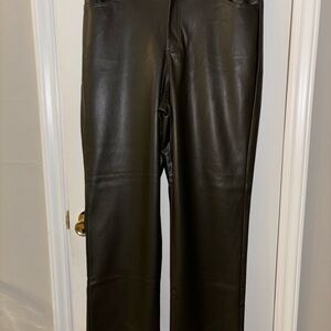 Marc New York Olive Faux Leather Pants